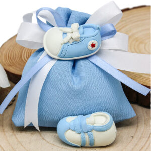 Bustina Scarpetta Bimbo con Magnete 5 cm – Bomboniera Nascita e Battesimo