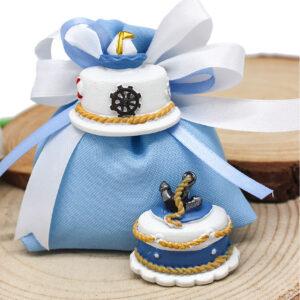 Bustina Torta Mare con Magnete 5 cm – Bomboniera 2 Modelli Assortiti