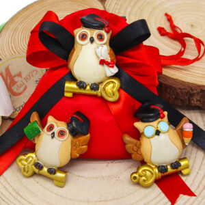 Bomboniere Laurea Gufetti Laureati Magneti 5,5 cm