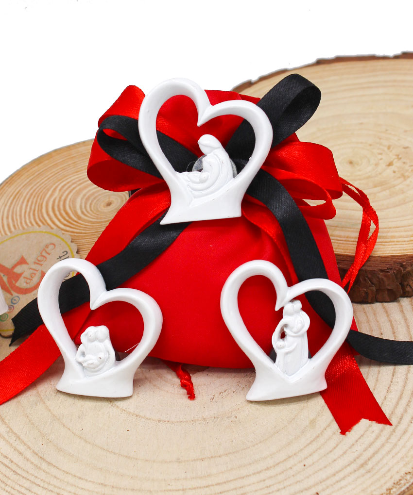 Bomboniere Magneti Sacra Famiglia Bianchi – 5 cm | 3 Modelli Assortiti