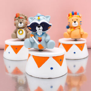 Bomboniera Carillon Grande Statuine Animali Indiani – h 12 cm | 3 Modelli Assortiti