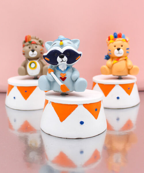 Bomboniera Carillon Grande Statuine Animali Indiani – h 12 cm | 3 Modelli Assortiti