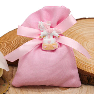 K234-R – SACCHETTINO ROSA CON GIOSTRINA – Bomboniera Completa di Confezione