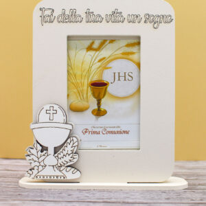Bomboniera Portafoto Comunione Calice – 10 × 13 cm