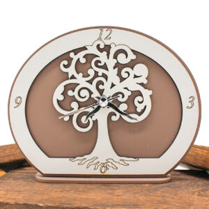 Bomboniera Orologio Albero della Vita Fango 17x14 cm