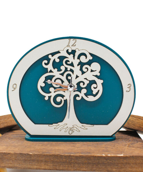 Bomboniera Orologio Albero della Vita Ottanio 17x14 cm