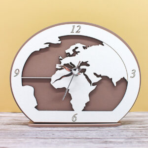 Bomboniera Orologio Mappamondo Fango 17x14 cm