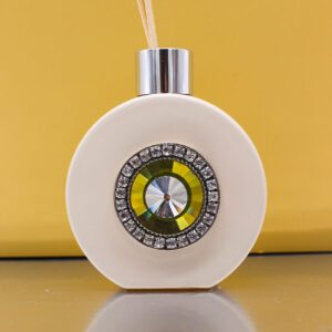 Bomboniera Profumatore Bottiglia con Strass Sabbia 8x10 cm