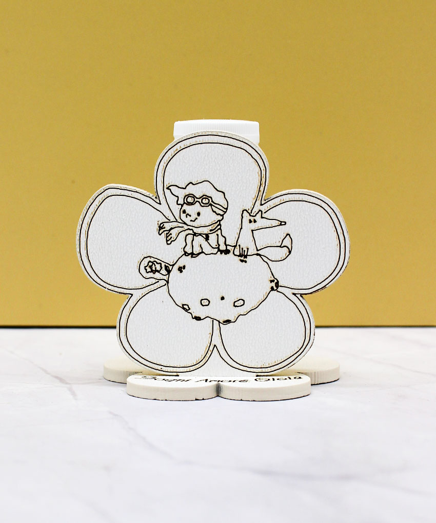 CR6094 – Bomboniera Mini Profumatore Piccolo Principe colore Sabbia – 6 × 6 cm