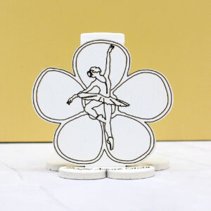 CR6094 – Bomboniera Mini Profumatore Ballerina colore Sabbia – 6 × 6 cm