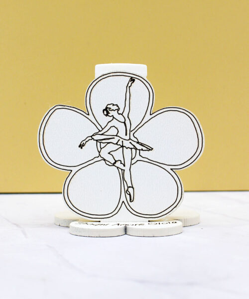 CR6094 – Bomboniera Mini Profumatore Ballerina colore Sabbia – 6 × 6 cm