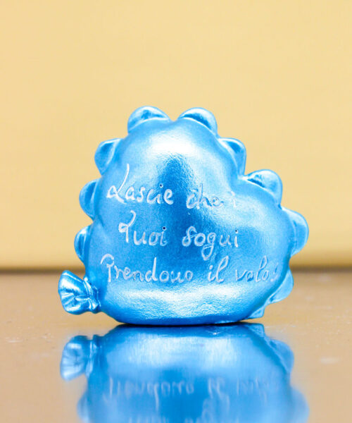 C1025-C Bomboniera Cuore Palloncino con Frase – Colore Celeste