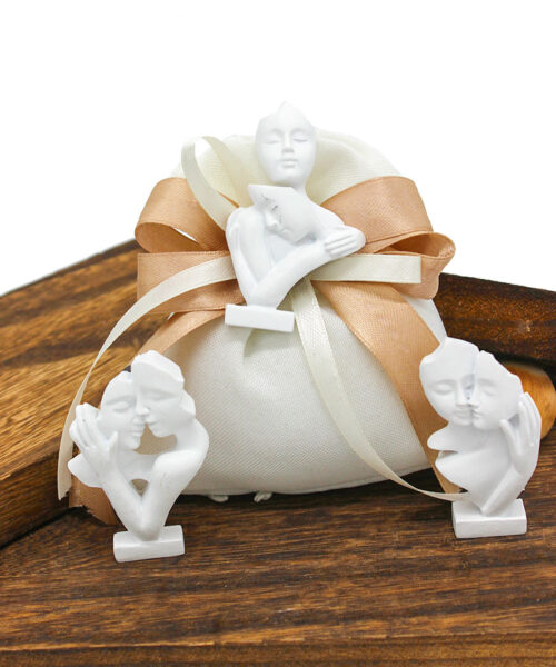 Bomboniera Sposi Magneti Bianchi – 3 Modelli Assortiti in Resina