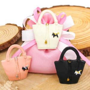 Bomboniera Borsetta con Magnete – 3 Colori Assortiti in Resina