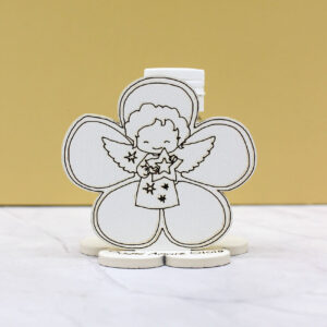 CR6108 – Bomboniera Mini Profumatore Angioletto colore Sabbia – 6 × 6 cm