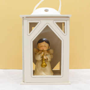 Bomboniera Lanterna a Luce LED con Angioletto