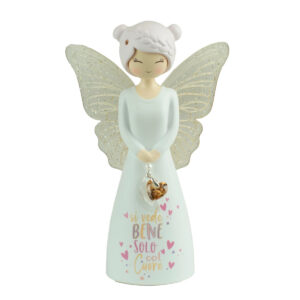 Bomboniera Angelo “Si Vede Bene Solo col Cuore” – Collezione Butterfly Dreamers Enesco – 12,5 cm