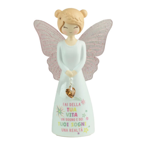STUATETTA ANGELO “FAI DELLA TUA VITA UN SOGNO” – ENESCO BUTTERFLY DREAMERS